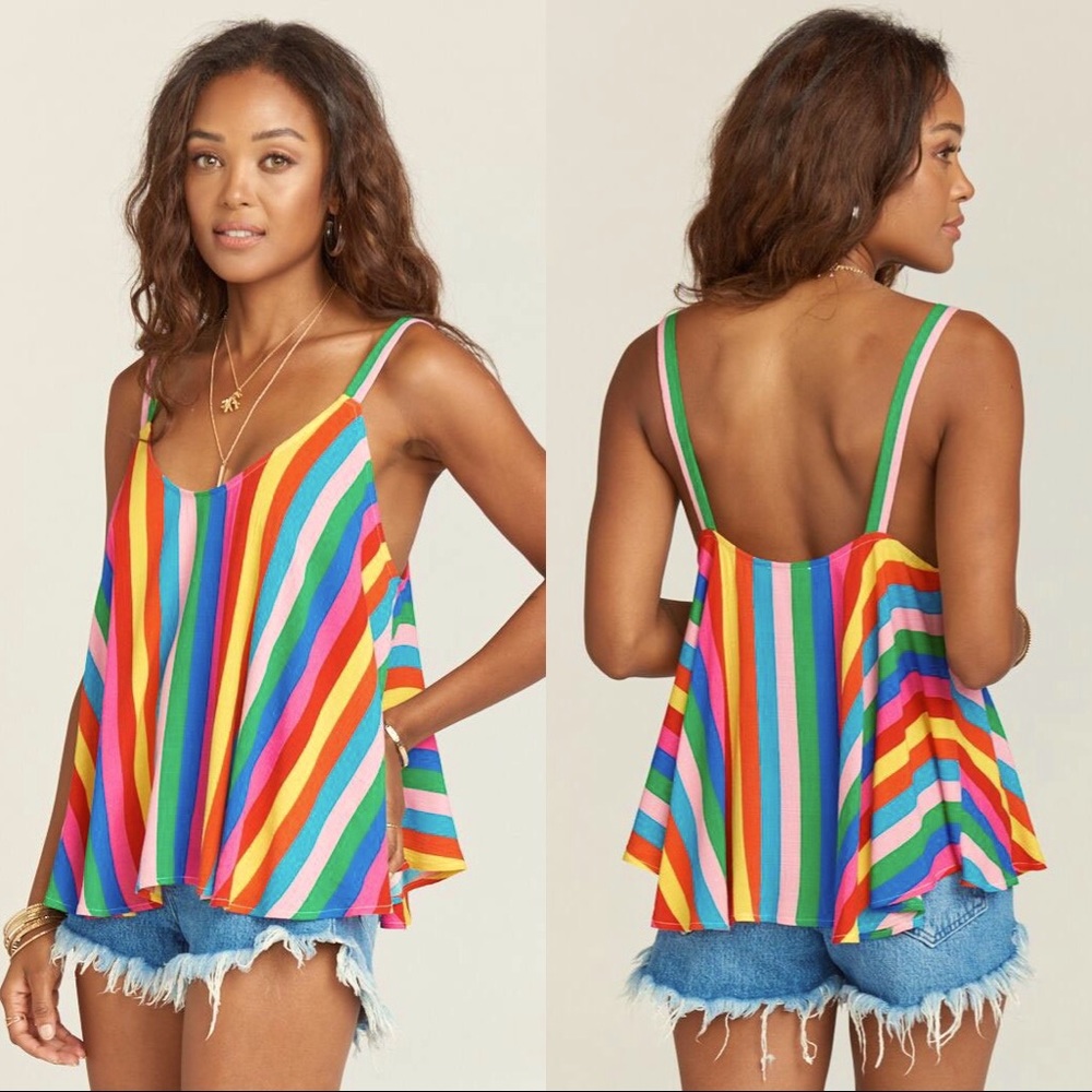 SHOW ME YOUR MUMU Sarah Swing Tank Tulum Stripe